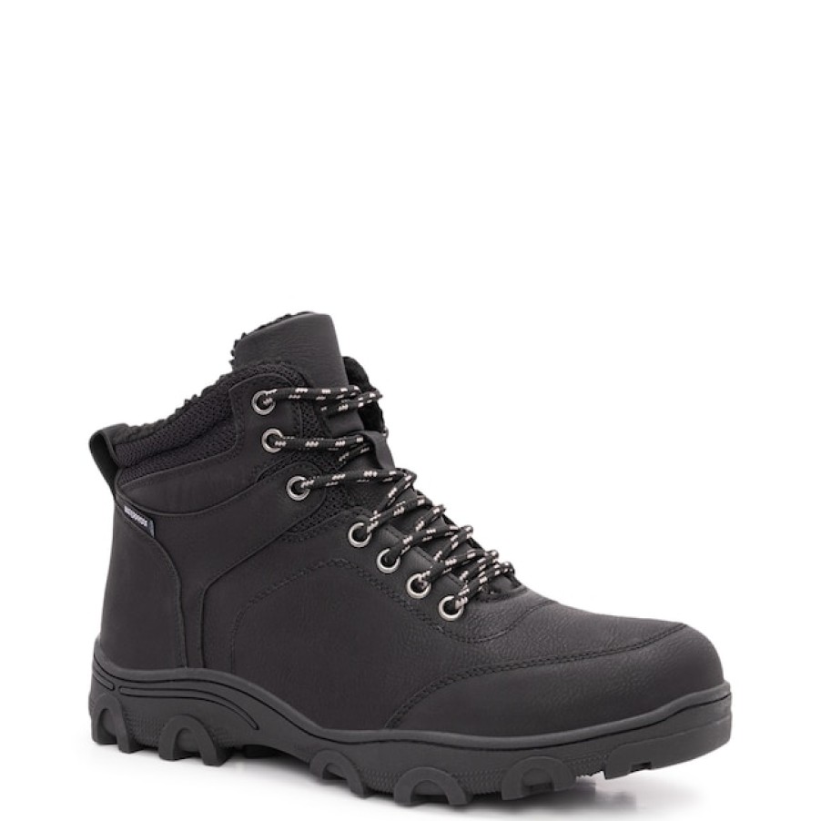 Men Elements Boots | Elements Men'S Waterproof Ice Grip Clip Winter Boot