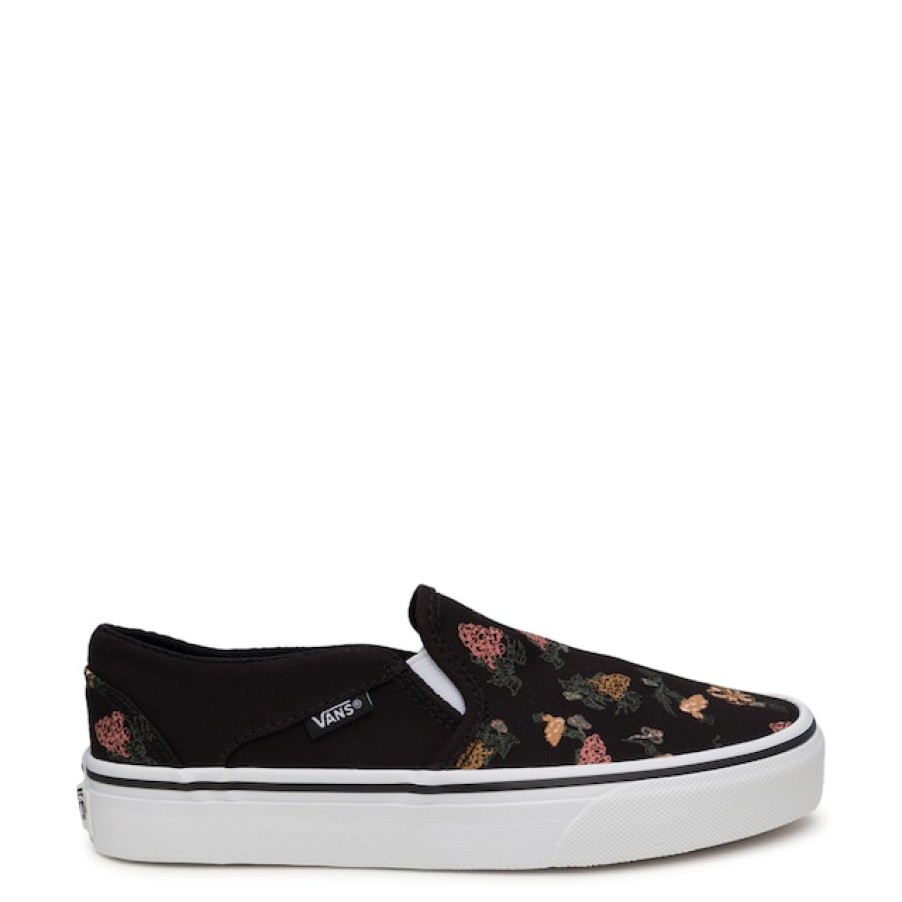 Women Vans Lifestyle & Fashion Sneakers | Vans Women'S Asher Floral Slip-On Sneaker