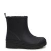 Women Elements Boots & Booties | Elements Women'S Low Wedge Waterproof Rubber Rainboot