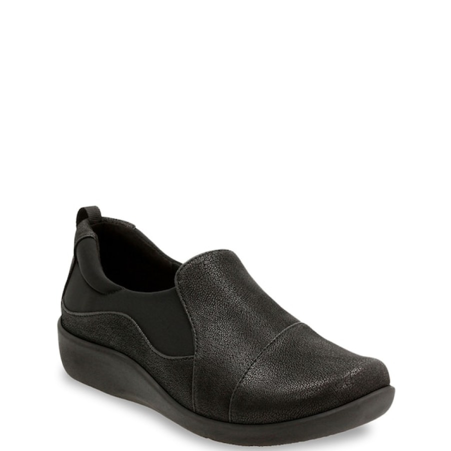 Women Clarks Flats, Loafers & Clogs | Clarks Women'S Sillian Paz Wide Width Slip-On