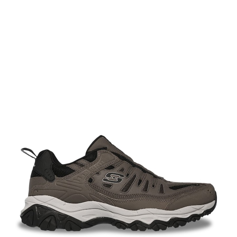 Men Skechers Hiking & Trail | Skechers Men'S After Burn M. Fit Extra Wide Width Sneaker