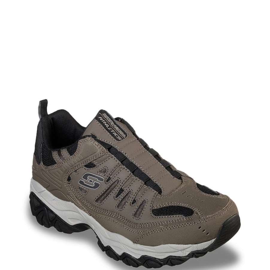 Men Skechers Hiking & Trail | Skechers Men'S After Burn M. Fit Extra Wide Width Sneaker