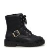 Women Kelly & Katie Combat & Lace-Up Boots | Kelly & Katie Women'S Arish Wide Width Moto Combat Boot