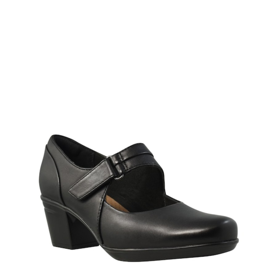 Women Clarks Uniform Shoes | Clarks Women'S Emslie Lulin Mary Jane Pump