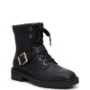 Women Kelly & Katie Combat & Lace-Up Boots | Kelly & Katie Women'S Arish Moto Combat Boot