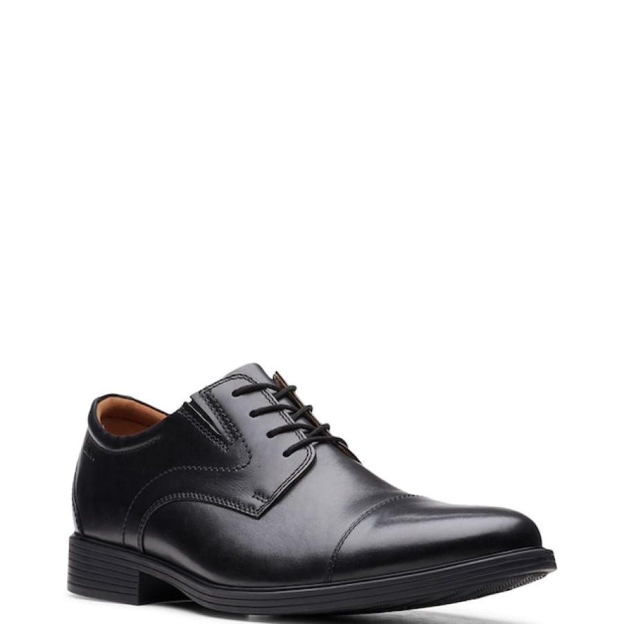 Men Clarks Dress Shoes | Clarks Men'S Whiddon Cap Wide Width Oxford