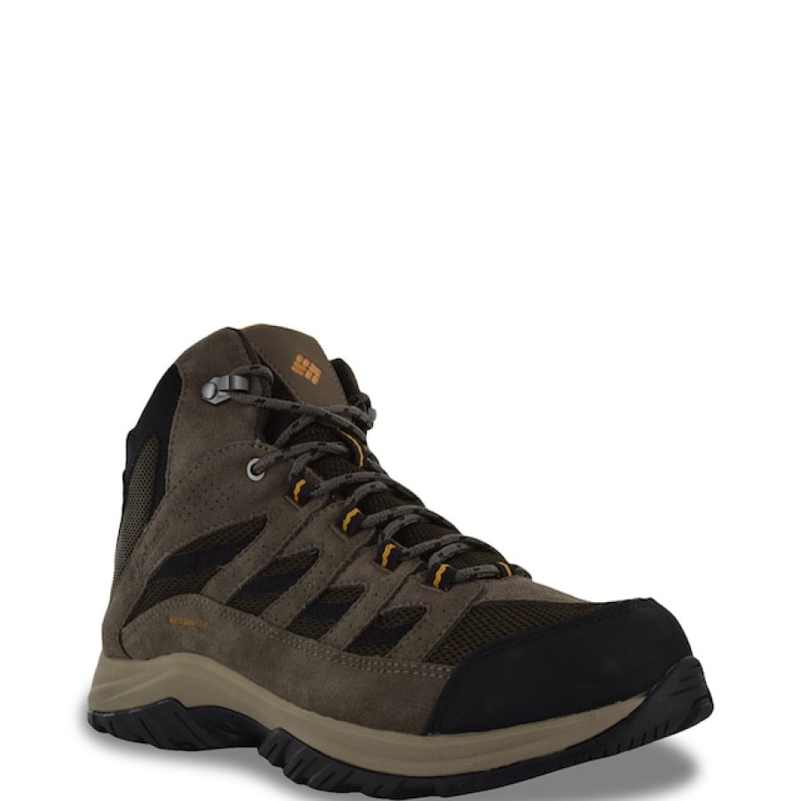 Men Columbia Hiking & Trail | Columbia Men'S Crestwood Mid Waterproof Hiking Boot - Wide Width