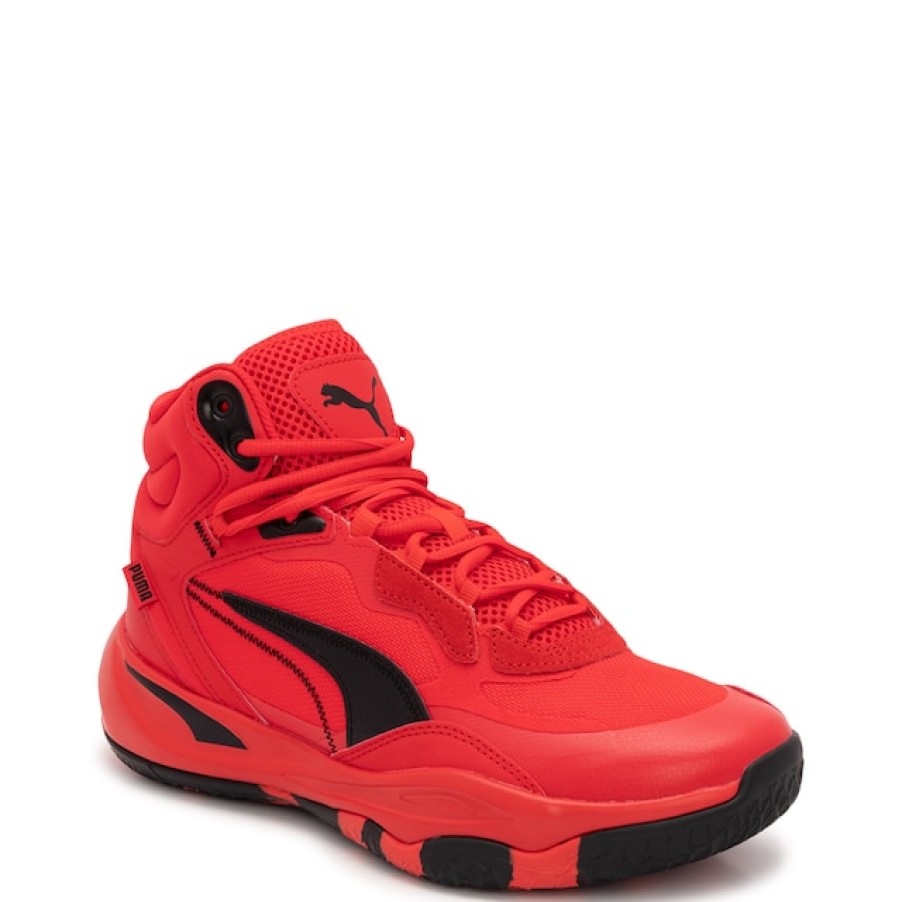 Men Puma Performance Sneakers | Puma Men'S Playmaker Pro Mid Basketball Shoe