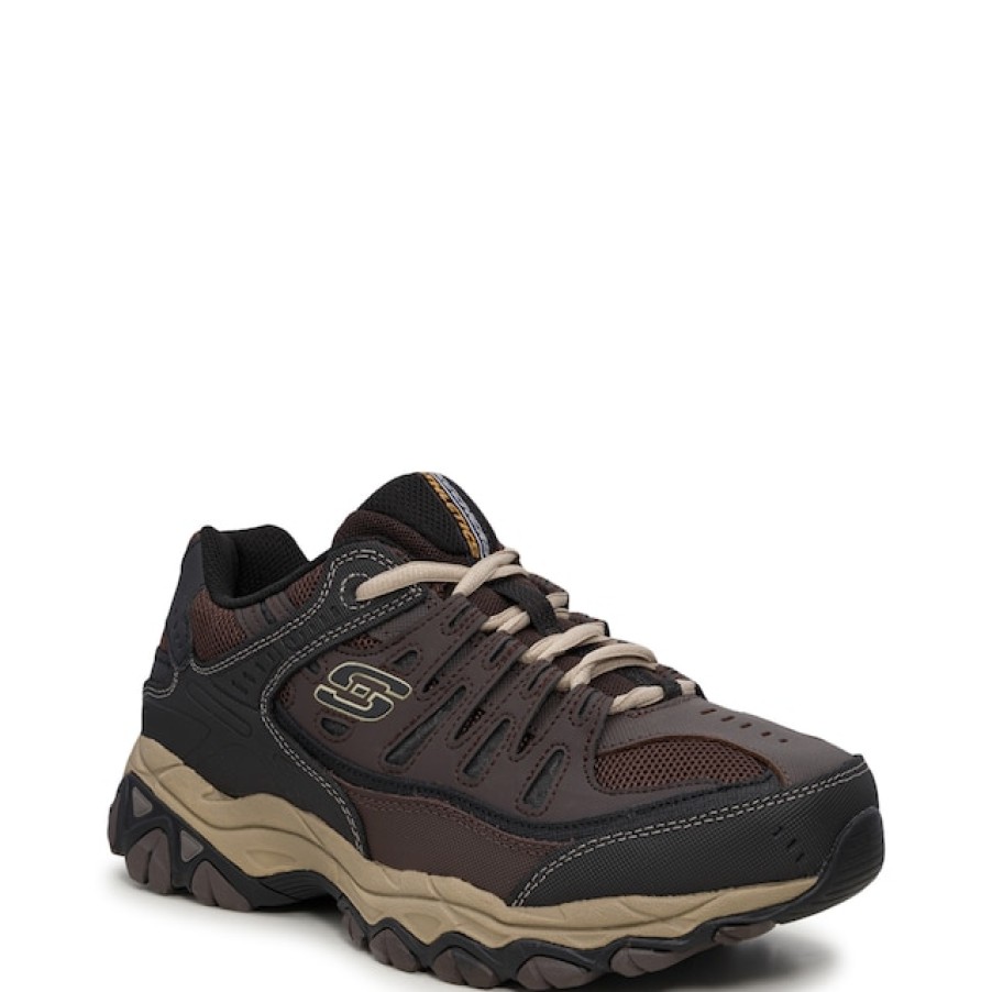 Men Skechers Sneakers & Athletic Shoes | Skechers Men'S After Burn Memory Fit Extra Wide Sneaker