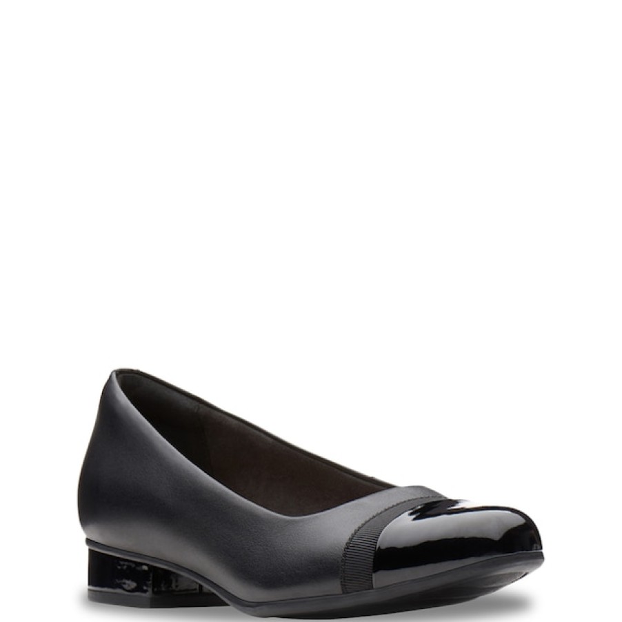 Women Clarks Uniform Shoes | Clarks Women'S Juliet Monte Wide Width Flat