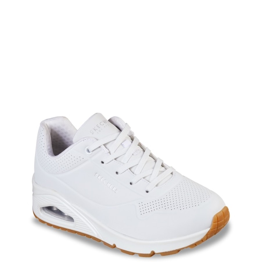 Women Skechers Platform & Wedge Sneakers | Skechers Women'S Uno Stand On Air Wide Sneaker