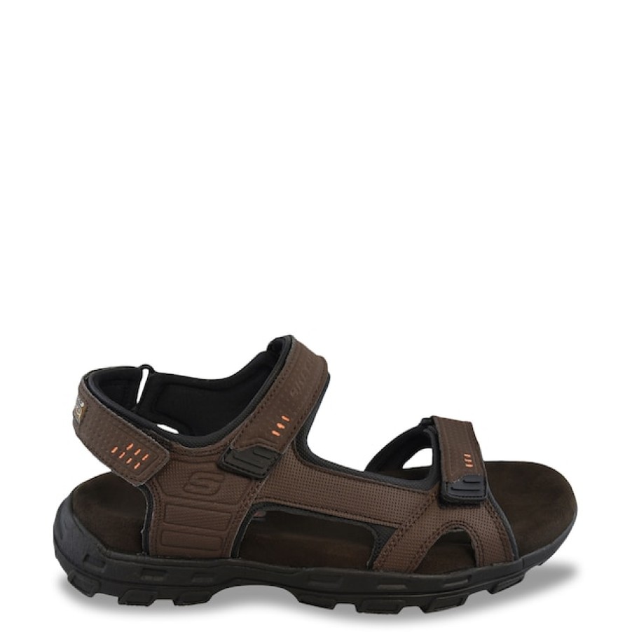 Men Skechers Sandals & Slides | Skechers Men'S Garver Louden 3 Strap Sandal