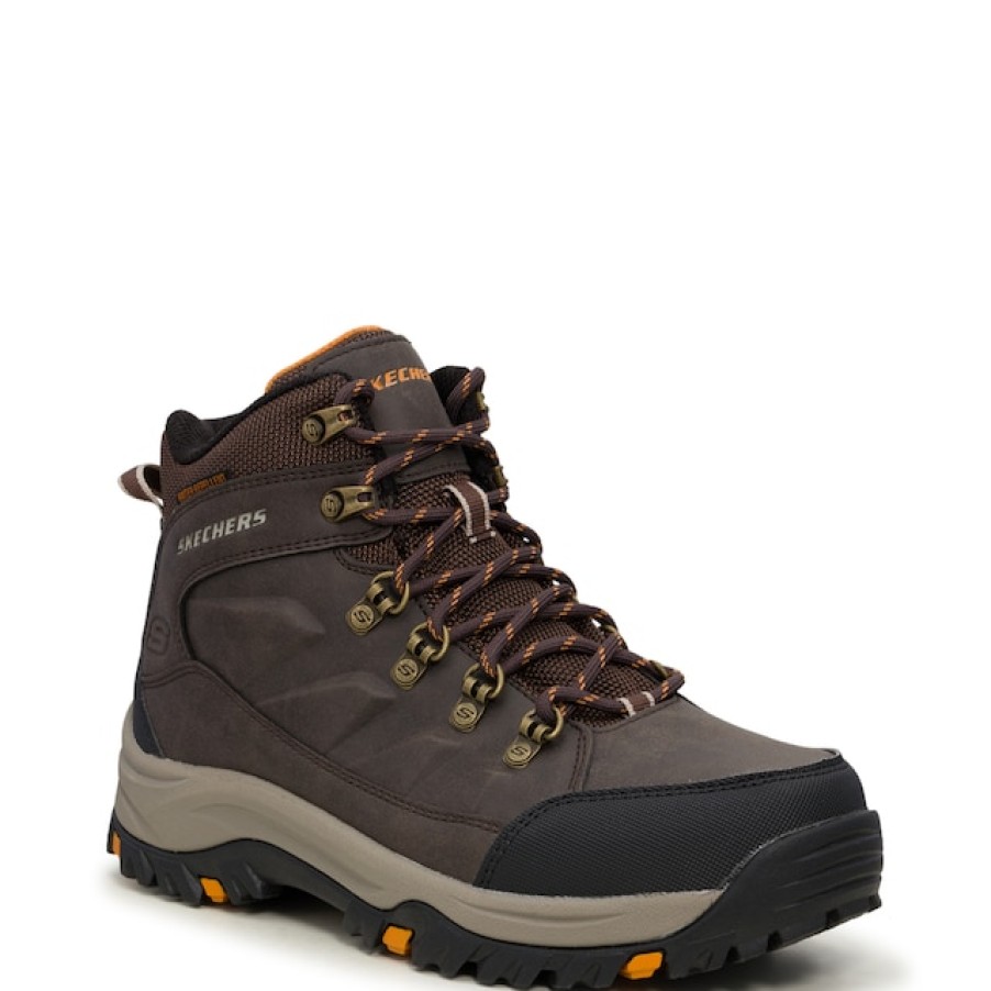 Men Skechers Hiking & Trail | Skechers Men'S Relement Daggett Wide Width Hiking Boot