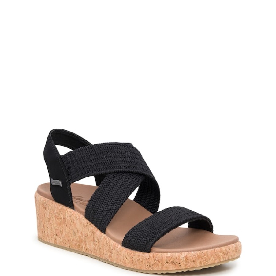 Women Skechers Sandals & Slides | Skechers Women'S Arch Fit Beverlee - Love Stays Wedge Sandal