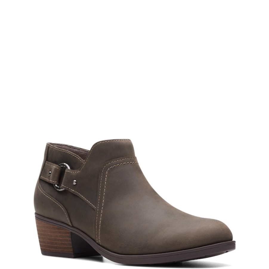 Women Clarks Leather Shoes | Clarks Women'S Charlten Grace Ankle Bootie