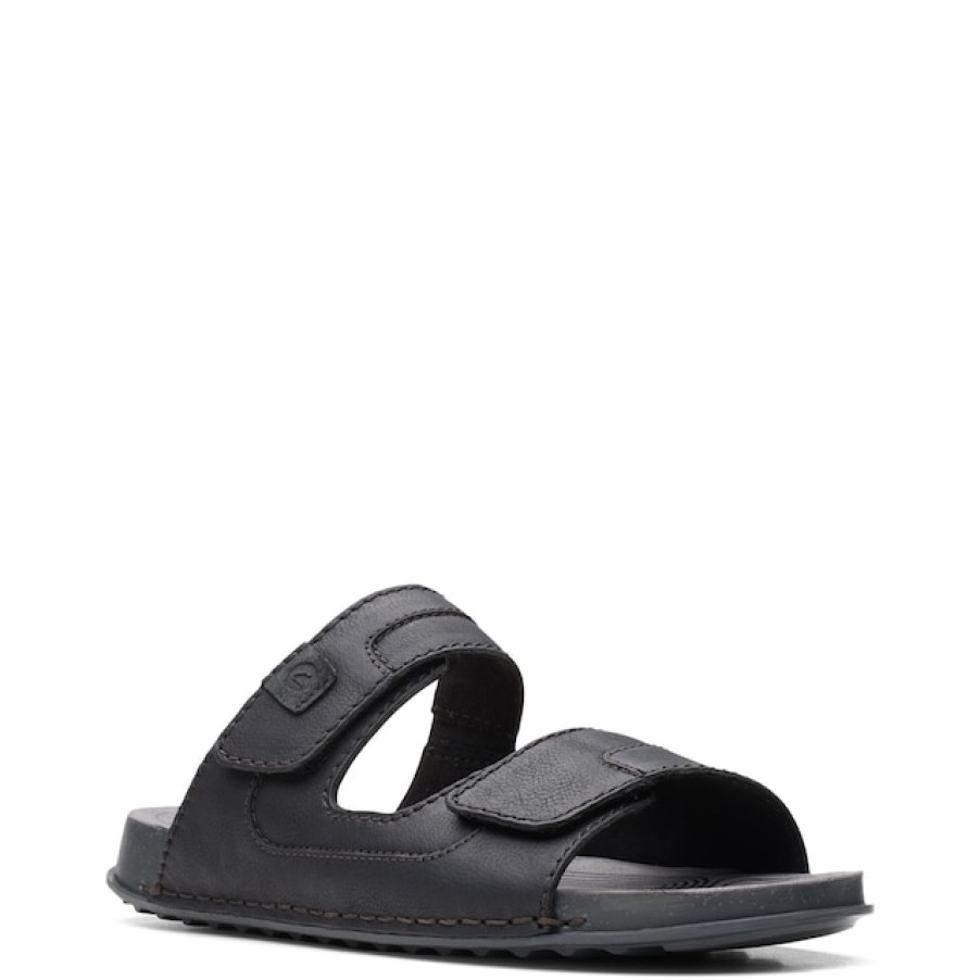 Men Clarks Sandals & Slides | Clarks Men'S Crestview Easy Slide Sandal