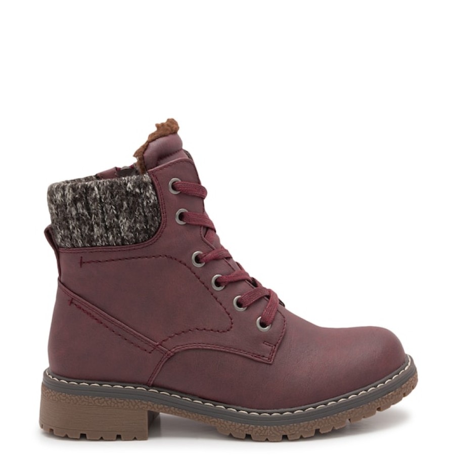 Women Elements Combat & Lace-Up Boots | Elements Women'S Erika Waterproof Winter Combat Bootie