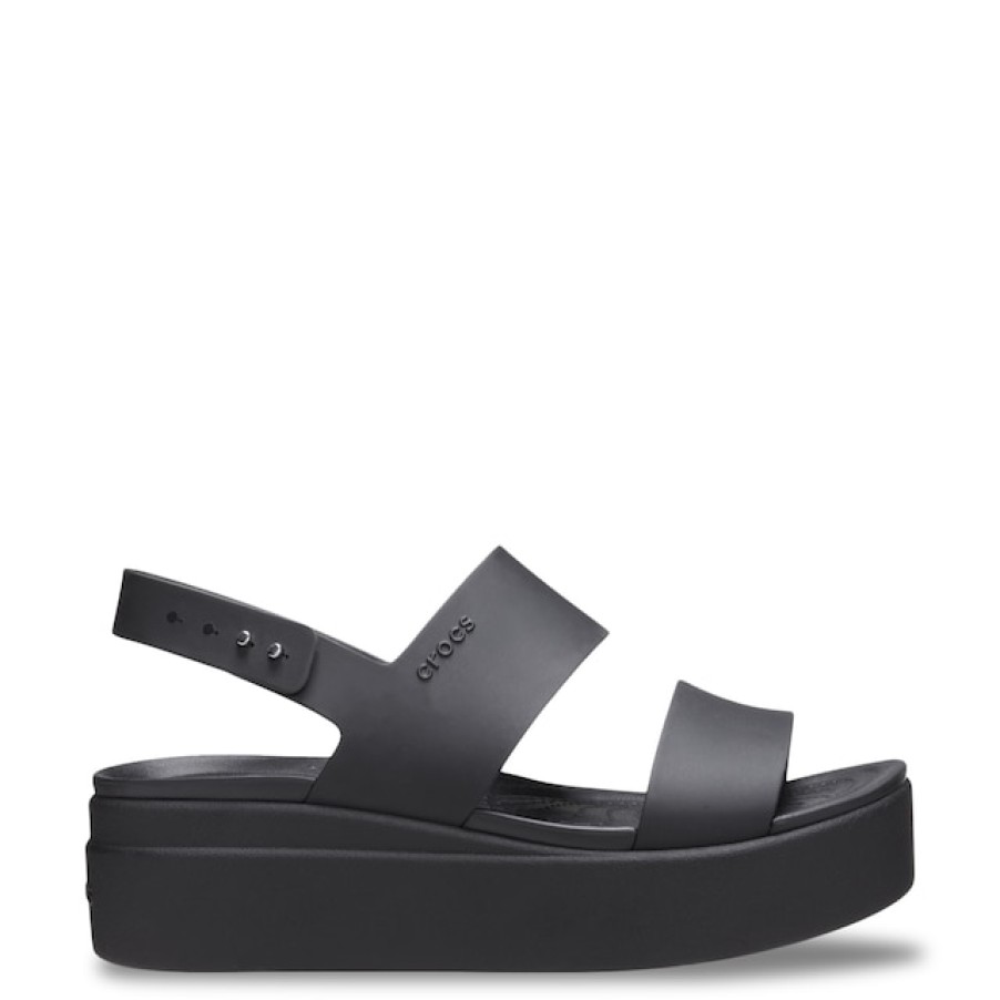 Women Crocs Sandals & Slides | Crocs Women'S Brooklyn Platform Wedge Sandal