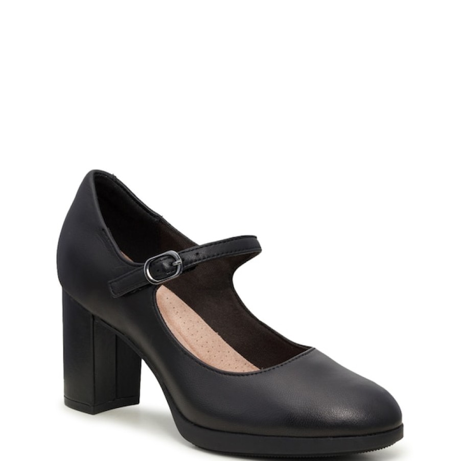 Women Clarks Heels & Wedges | Clarks Women'S Bayla Nora Mary Jane Pump