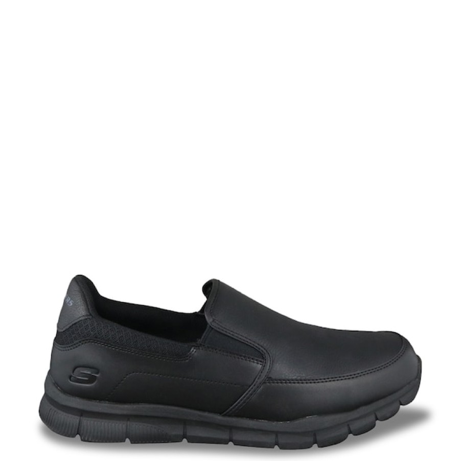 Men Skechers Sneakers & Athletic Shoes | Skechers Men'S Nampa Groton Sr Wide Width Slip-On Sneaker