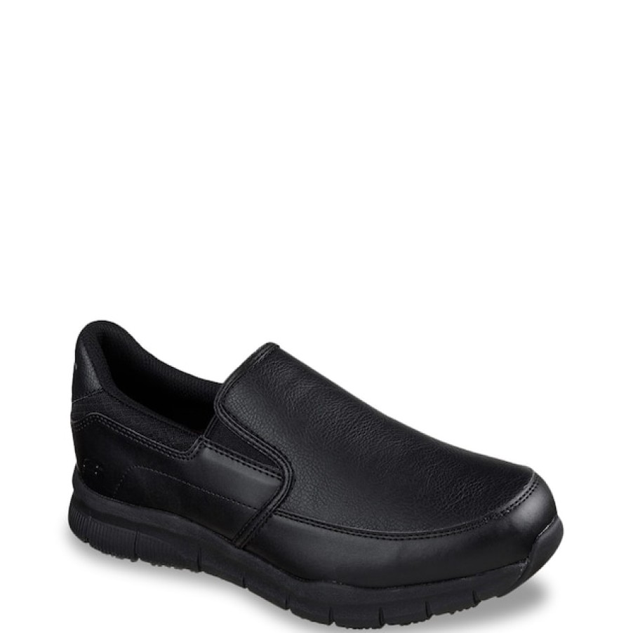 Men Skechers Sneakers & Athletic Shoes | Skechers Men'S Nampa Groton Sr Wide Width Slip-On Sneaker