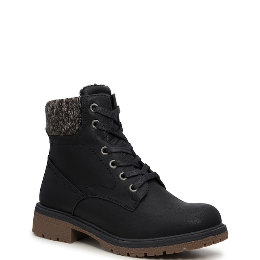 Women Elements Combat & Lace-Up Boots | Elements Women'S Erika Waterproof Winter Combat Bootie